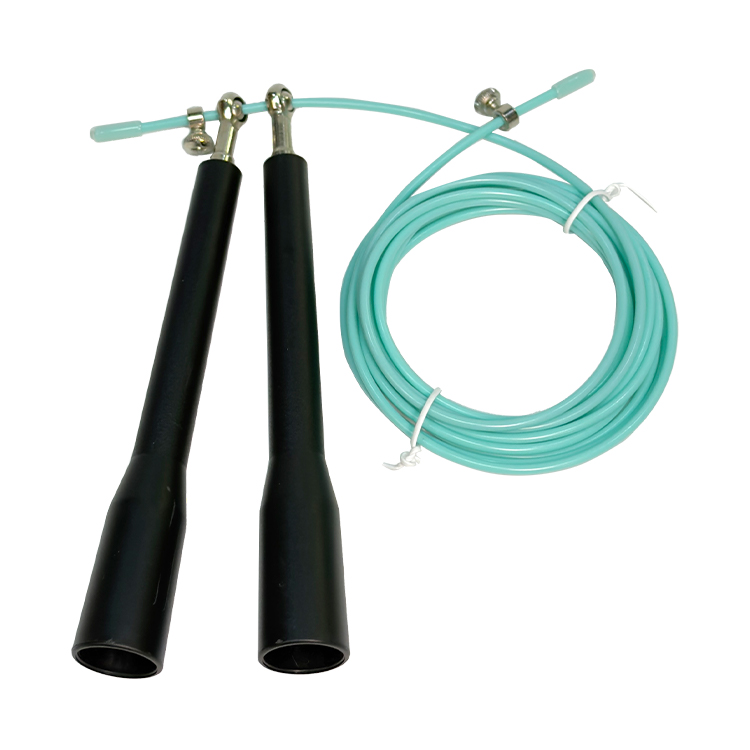 Long Handle Swivel Bearing Steel Wire Jump Rope<br />F-51
