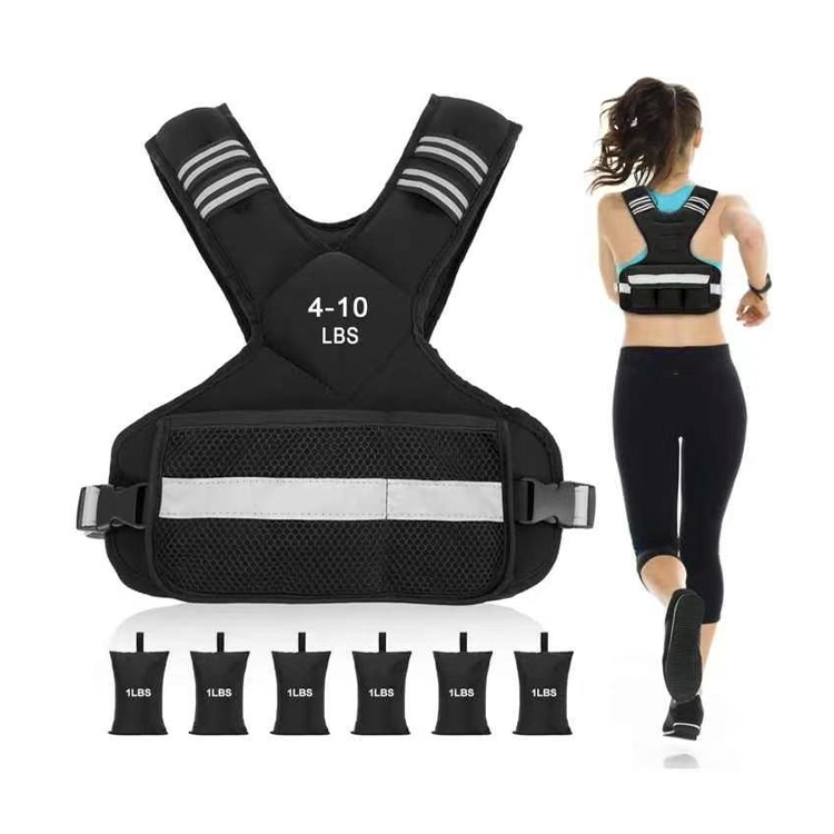 Adjustable Weighted Vest with Removable Weights