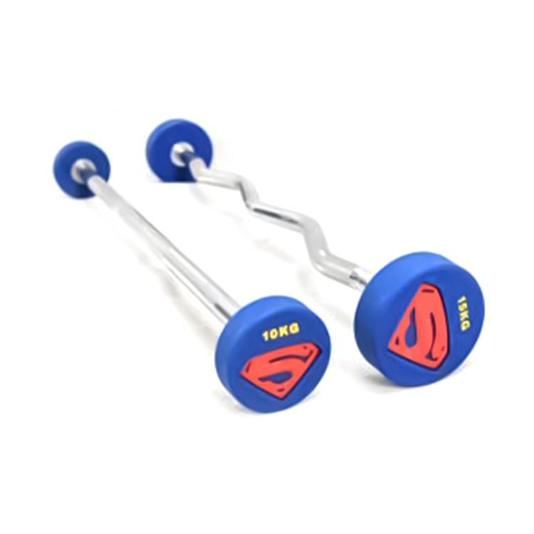Superman CPU-Coated Solid Steel Fixed Barbell (kg) Superman CPU-Coated Solid Steel Fixed Barbell (kg)