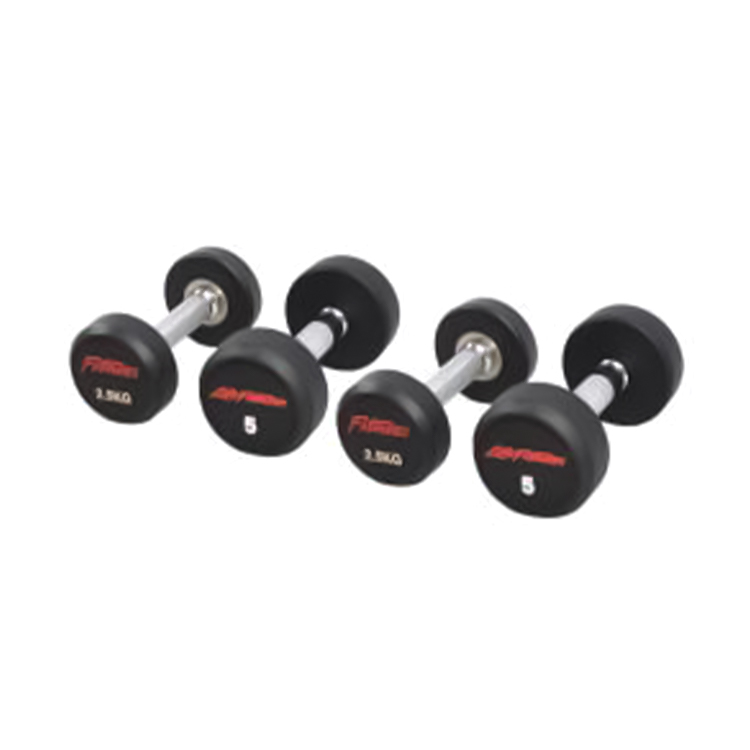 Rubber-Encased Round-Head Dumbbells (Solid Steel Core) (kg) – Custom Logo Available Rubber-Encased Round-Head Dumbbells (Solid Steel Core) (kg) – Custom Logo Available