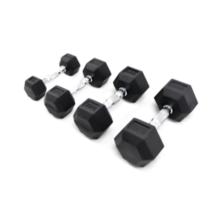 Hex Rubber-coated Dumbbells (kg)